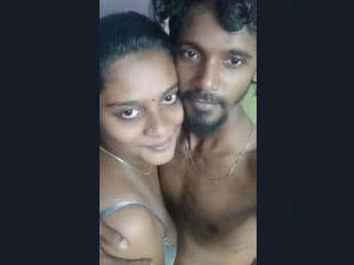 Indian girlfriend's vagina being orally pleasured and penetrated