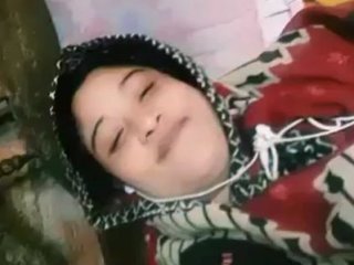 Aroused wife pleasures herself with her hands