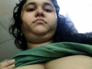 Shamiya, a beautiful Desi woman, engages in sexual acts at a beauty salon while flaunting her large breasts