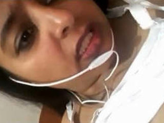 Indian beauty pleasuring herself during a video chat