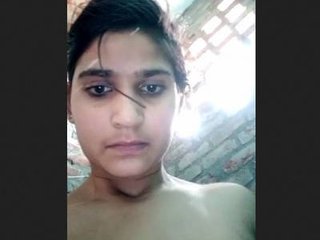 A girl from a small town pleasuring herself