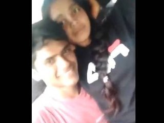 Bengali lovers' outdoor adventure in car