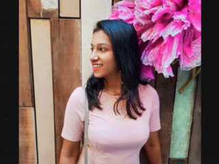 A Tamil girl from Malaysia shares her personal moments over a video chat