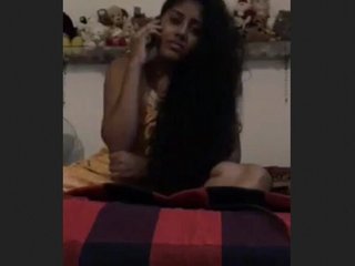 A bhabi's phone call leads to arousing solo play