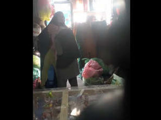 Elderly couple's passionate rendezvous in retail stores