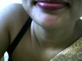 Indian university student with her breasts