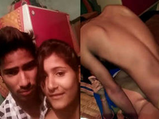 An adorable Indian woman experiences intense anal penetration from a man