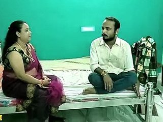 Sensual Bengali wife engages in intimate activities with her close family member within the comforts of their home.