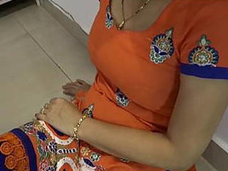 Aroused European woman in tight leggings at her residence