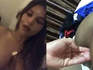 A South Asian woman receives intense penetration and performs oral sex