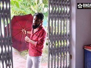 Indian maid gets rough treatment from customer on stairs