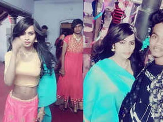 Indian petite woman performs oral sex on friend following dance event