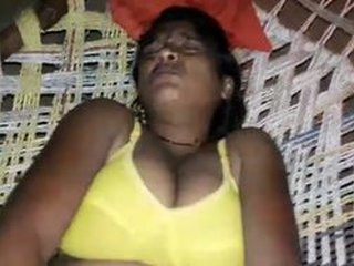 Rural wife engages in sexual activity on a blanket