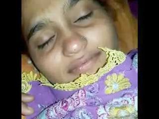 A young woman from a village with a pretty vagina gets pleasure from sex