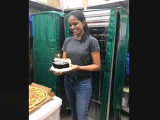 A seductive girl from Sri Lanka reveals her large breasts and intimate area