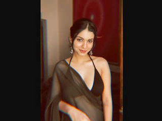 Kanak Mishra's alluring charm in a black saree