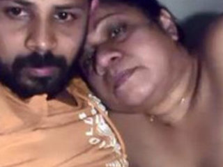 Lovely mature couple shares intimate moments in video