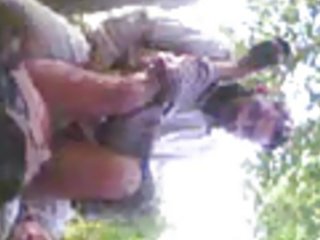 Outdoor sex with a naughty twist