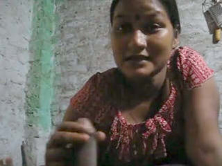 Village Bhabhi gives a BJ and masturbates in front of camera