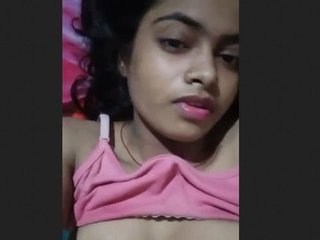 Busty Indian girl flaunts her breasts and pussy