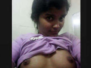 Naked Indian girl in part one of the video
