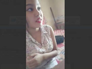 Beautiful girl reveals boobs and gives handjob to math teacher