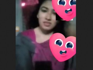 Beautiful Bangladeshi girl pleasures herself with her fingers