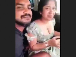 Desi couple enjoys car sex on the road