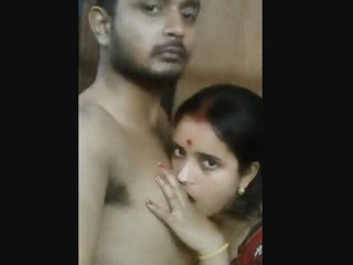 Married couple's passionate night in the village