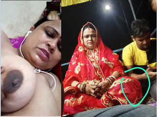 Indian aunty flaunts her big boobs and pussy in exclusive video