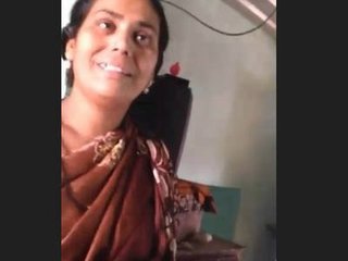 Aunty from Desi village flaunts her big boobs