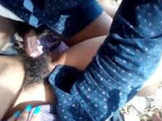 Desi couple enjoys outdoor sex in village