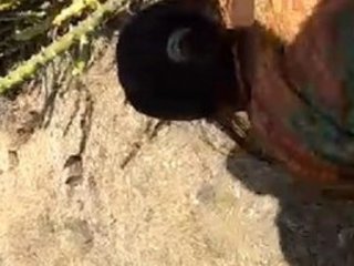 Desi girl gets ass fucked by lover in outdoor setting