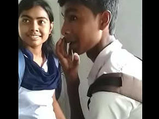 Desi college student kisses with passion