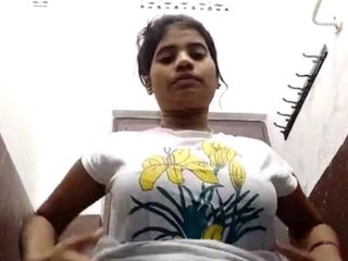 Sexy Indian girls strip down to nothing in the bathroom