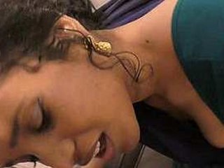 Lusty Lily's role-playing as a horny maid in a Indian porn video
