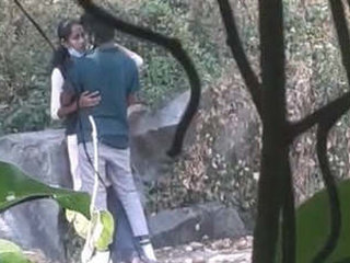 Indian college student's outdoor romance in part