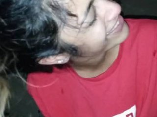 Bhabi from India giving a blowjob to her boyfriend