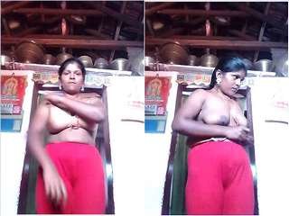 Amateur Indian bhabhi goes nude in the village
