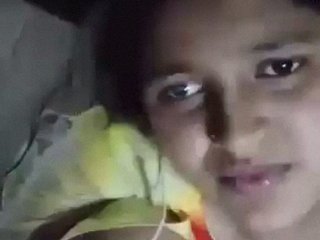 Desi babe's big boobs and tight pussy in a village nude video