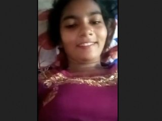 Bhabi in college shows off for her lover in video