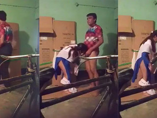 Desi college girl gives her professor a blowjob