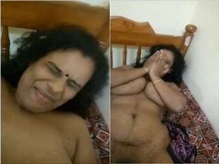 Desi wife's boobs and pussy caught on camera by husband
