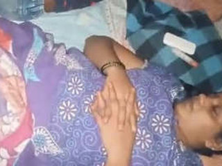 Innocent Desi wife caught sleeping naked