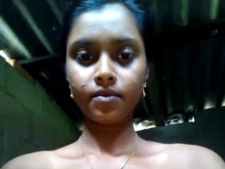 Indian girl with a curvy body flaunts her nude body in a solo video