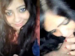 Watch a stunning Indian girl suck a big cock like a lollipop