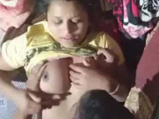 Hot Indian couple enjoys hardcore sex with boobs pressed together