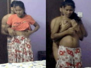Lactating Desi babe shows off her big boobs and gets paid to suck and squeeze