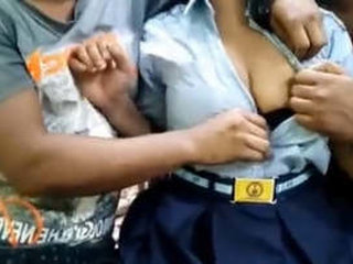 Two guys have sex with a girl in Hindi with clear audio