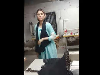 Cute Bihar girl gets recorded while being fucked hard in the tailor shop